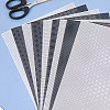 10Pcs 2 Colors PVC Plastic Sheets with Hole AJEW-CP0009-03-7
