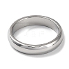 304 Stainless Steel Simple Plain Band Finger Ring for Women Men RJEW-F152-03P-2