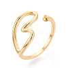 Heart Brass Cup Peg Ring Settings KK-N274-22G-1