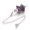 Natural Amethyst Dowsing Pendulums KK-F756-09J-2
