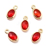 Eco-Friendly Brass with Glass Pendants KK-K268-01O-1