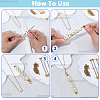 6Pcs 304 Stainless Steel Cable Chain Necklaces for Men Women NJEW-SC0001-80A-6