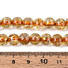 Crackle Transparent Glass Beads Strands GLAA-N030-8mm-01G-4