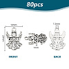 80Pcs Tibetan Style Alloy Pendants TIBEP-PH0001-69AS-2