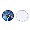 Half Round/Dome Tree Pattern Glass Flatback Cabochons for DIY Projects LS-GGLA-Q037-25mm-M28-10-2