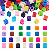 150Pcs Opaque Acrylic European Beads SACR-TA0001-59B-2