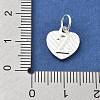 925 Sterling Silver Heart with Capital Letter Charms STER-S009-13Z-S-3