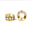 Brass Rhinestone Spacer Beads RB-A020-7mm-28G-3