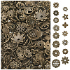 2 Sets Tibetan Style Alloy Bead Caps FIND-SC0019-65AB-6