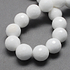 Natural White Jade Bead Strands G-R166-14mm-22-2