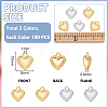 200Pcs 2 Style 201 & 304 Stainless Steel Charms STAS-UN0031-49-3