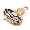 Alloy Enamel Pendants ENAM-Q508-03G-2