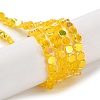 Transparent Electroplate Glass Beads Strands GLAA-Q099-A01-12-1