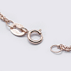 925 Sterling Silver Chain Necklaces STER-F039-60cm-17RG-2