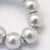 Baking Painted Pearlized Glass Pearl Round Bead Strands X-HY-Q330-8mm-62-3