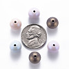 Spray Painted Acrylic Beads MACR-S373-43J-3