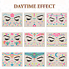 9 Sheets 9 Style Creative Fluorescent Face Tattoo Paper Stickers STIC-TA0002-01-1