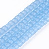 Opaque Solid Color Glass Beads Strands GLAA-A036-I21-1
