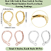 60Pcs 3 Styles 304 Stainless Steel Leverback Earring Findings STAS-BBC0008-30E-2