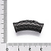 Brass Micro Pave Cubic Zirconia Tube Beads X-ZIRC-T004-60B-3