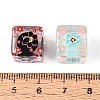 Printed Transparent Acrylic Beads MACR-T048-11M-3