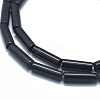 Natural Black Stone Beads Strands G-F631-D10-3