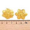 Brass Filigree Cabochons KK-CBACEE9-02C-G-3