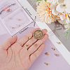 12Pcs Brass Ear Nuts KK-BBC0016-30G-3