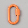 Baking Paint Alloy Screw Locking Carabiners LS-FIND-WH0366-078D-1