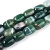 Dyed Natural Banded Agate Beads Strands G-T144-44E-4