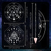 CRASPIRE DIY Pendulum Board Dowsing Divination Making Kit DIY-CP0007-28C-3