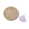 Acrylic Lotus Pendants PALLOY-JF02712-07-2