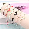 12Pcs Alloy Enamel Heart Link Bracelets FS-WGC54A2-01-3