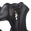 Rice Natural Pearl Hoop Earrings EJEW-JE06933-01-2