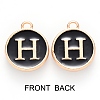 Golden Plated Alloy Charms ENAM-SZ0001-25B-H-3