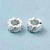 Rack Plating Brass Micro Pave Cubic Zirconia European Beads X-KK-F866-10S-3