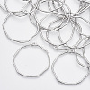 Alloy Open Back Bezel Pendants X-PALLOY-S121-82B-P-1