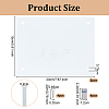 Heat Transfer Tempered Glass Cutting Board DIY-WH0349-389B-2