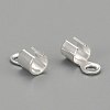 Brass Cord Ends KK-E182-S-2