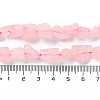 Raw Rough Natural Rose Quartz Beads Strands G-B065-C01-5
