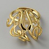 Adjustable Brass Ring Components KK-WH0031-84G-2