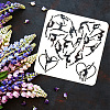 PET Hollow Out Drawing Painting Stencils DIY-WH0391-0731-3