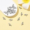 SHEGRACE Brass Pave Clear Cubic Zirconia Heart Connector Charms XGRQ2O907-448P-4