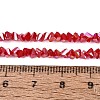 Electroplate Opaque Glass Beads Strands EGLA-Q139-01A-C10-4