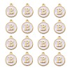 Golden Plated Alloy Charms X-ENAM-S118-01B-2