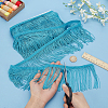 Polyester Tassel Lace Edge Trim Ribbon OCOR-WH0101-118A-6