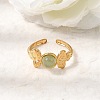 304 Stainless Steel Cuff Open Rings for Women GG-CBAE295-01G-09-1