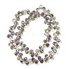 Electroplated Glass Beads EGLA-K062-01B-HP04-2
