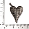 Brass Micro Pave Cubic Zirconia Pendants KK-U076-17MC-4