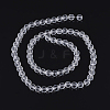 Transparent Glass Bead Strands GLAA-R095-8mm-15-2